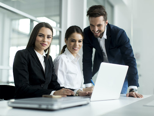 young people working in the office